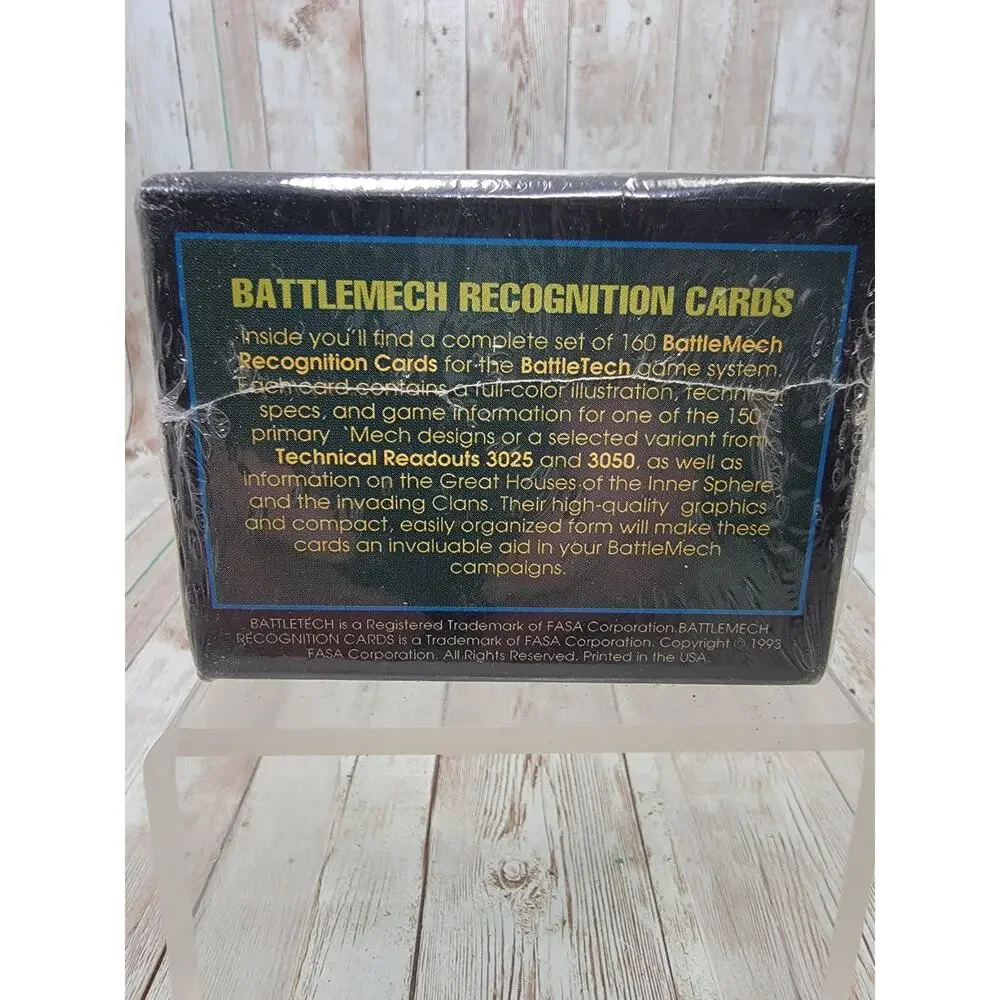 Battletech Battlemech Recognition Cards 1675 FASA Complete Set Sealed (1993)